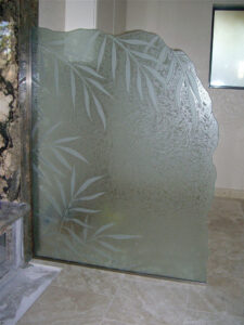 painted glass partitions